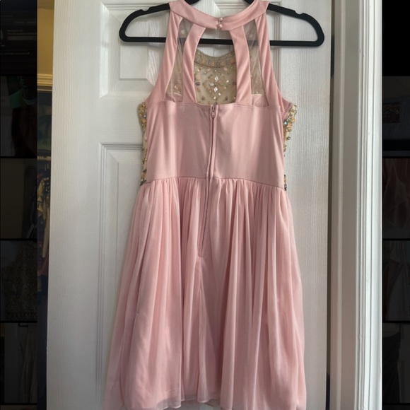 Baby Pink and Crystal Mini Dress - Picture 2 of 6